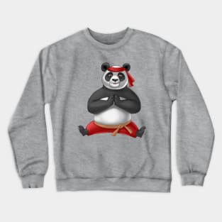 Panda doing splits. Crewneck Sweatshirt